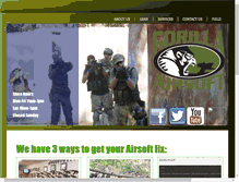 Tablet Screenshot of gorillaairsoft.com